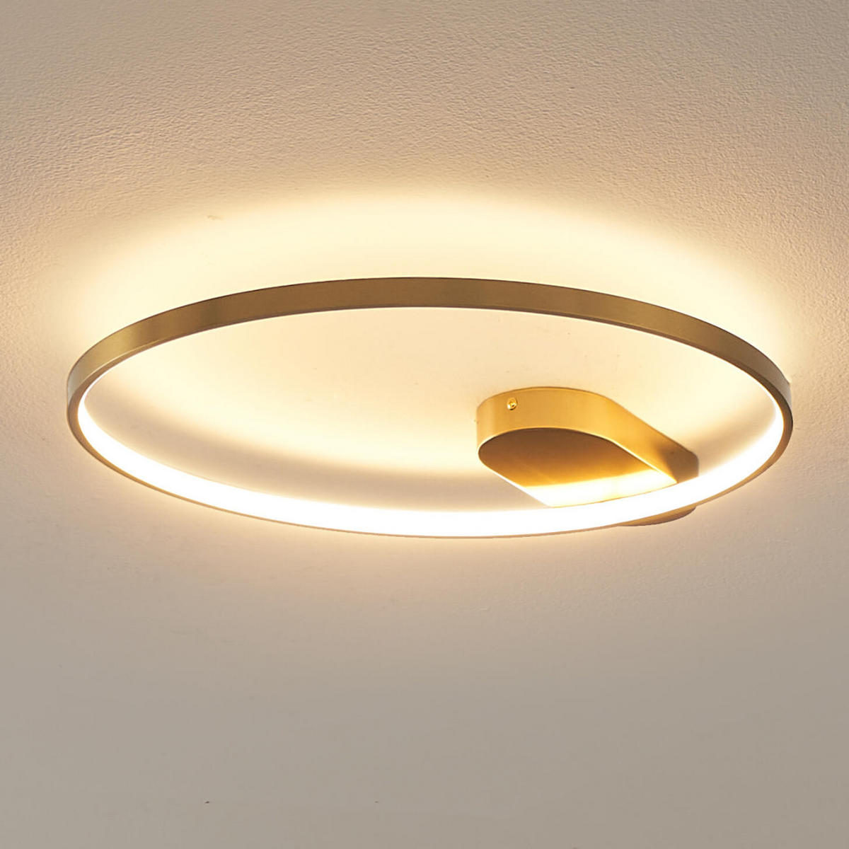 DECKENLEUCHTE Evelia, Gold / Messing, 55cm - Goldfarben, Metall (55/50/3.8cm) - KOSILUM