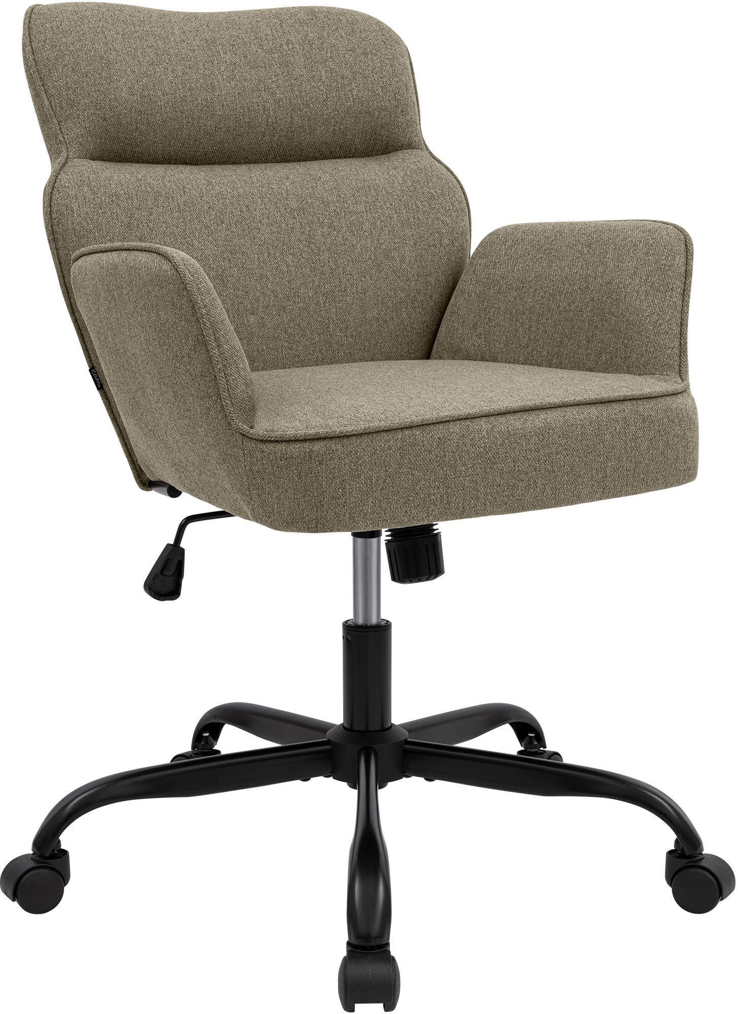 DREHSTUHL Stoff Taupe - Taupe/Schwarz, Textil (62/86/68cm) - CLP