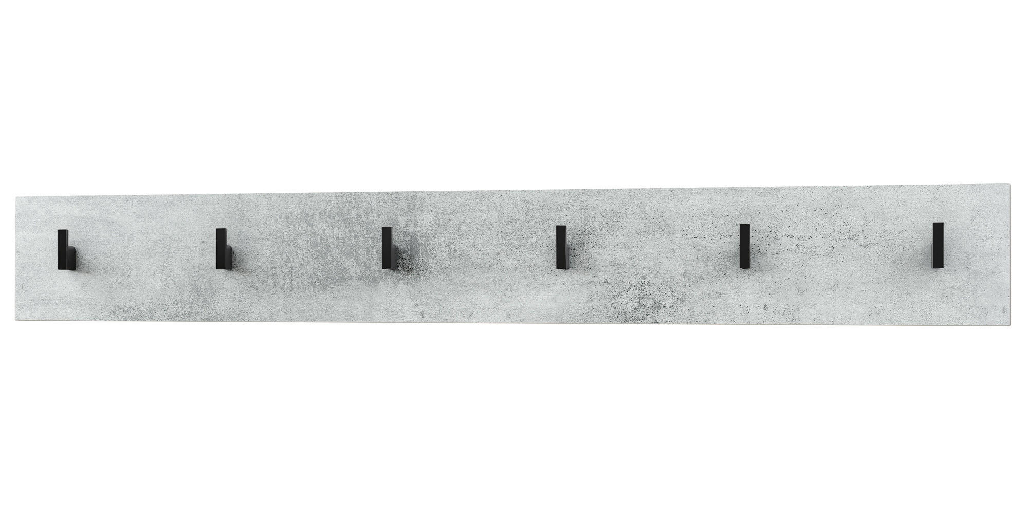 GARDEROBENPANEEL Linea Beton Oxid Optik - Hellgrau, Holzwerkstoff (110.5/14.5/3.5cm) - Vladon