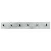 GARDEROBENPANEEL Linea Beton Oxid Optik - Hellgrau, Holzwerkstoff (110.5/14.5/3.5cm) - Vladon