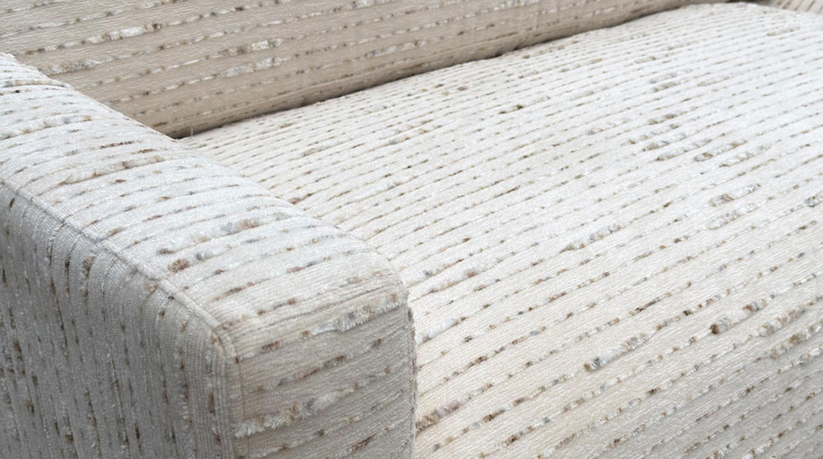 SOFA MARLIN Beige Bouclé - Beige/Schwarz, Kunststoff/Textil (262/80/100cm) - KAWOLA