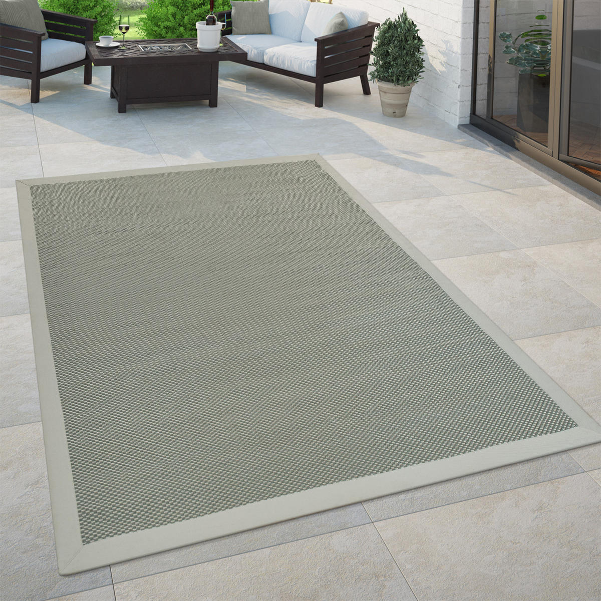 OUTDOORTEPPICH 120/170 cm Sisala 270 - Grün, Textil (120/170cm) - Paco Home
