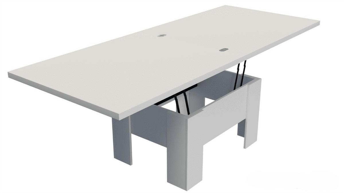 ESSTISCH ROKAR Ausziehbar 100 - 200 / 80 x 78 cm - Weiß, Holz (100/80/78cm) - MASSENO