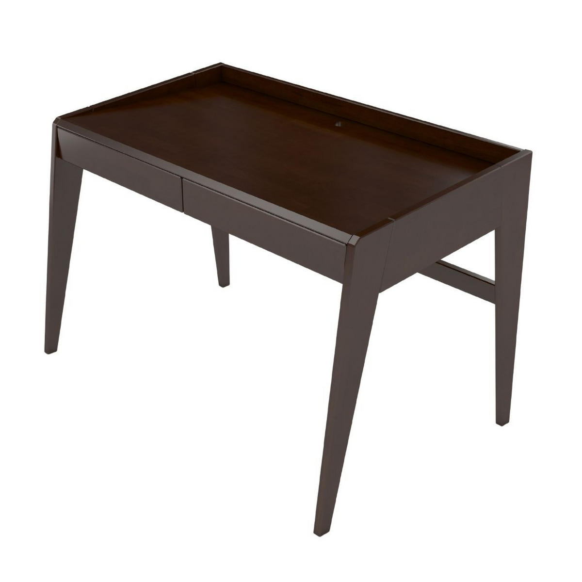 SCHREIBTISCH Lisa, 125/70/81 cm in Palisanderfarbe, Buchenholz - Wengefarben, Holz/Buchenholz (70/125/81cm) - Visby