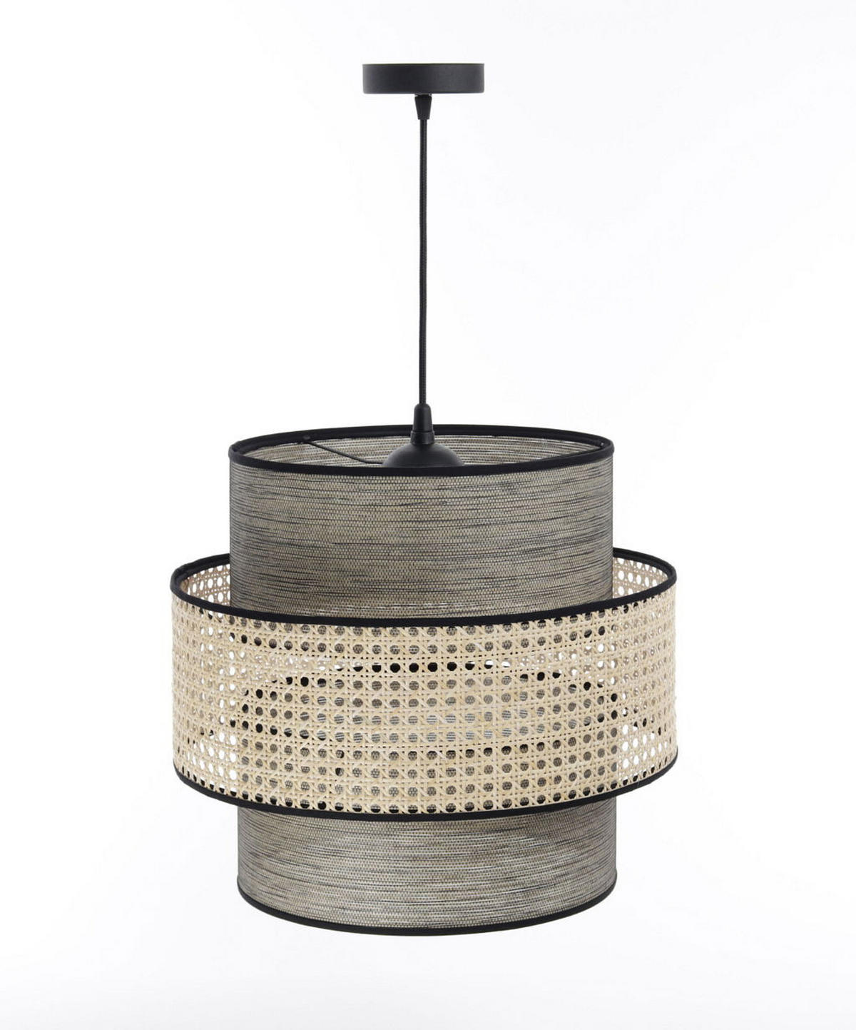 HÄNGELEUCHTE Grau 40/35 cm - Grau, Kunststoff (40/1/35cm) - ONZENO