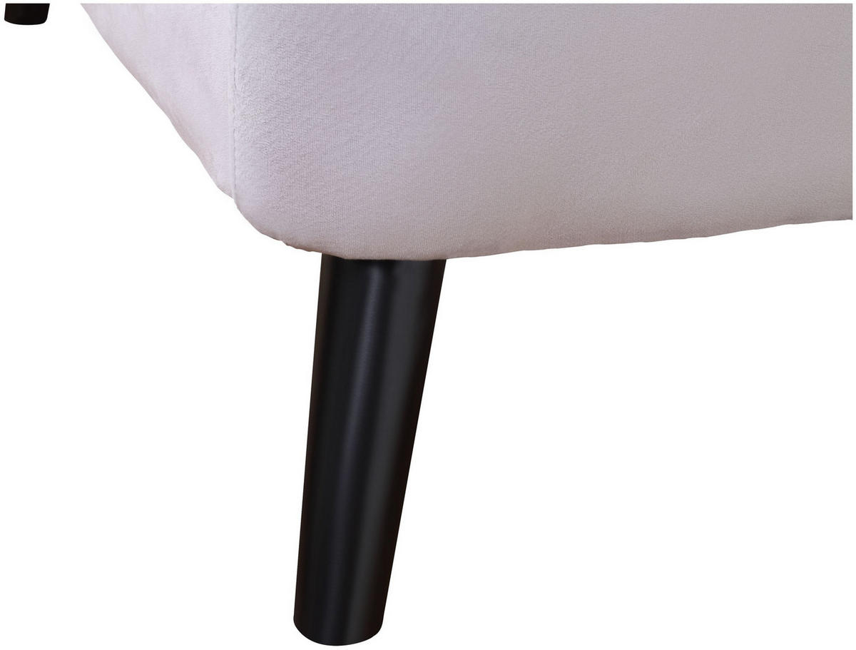 SOFA Janna Samt Silbergrau - Grau, Textil (137/79/76cm) - ATLANTIC home collection