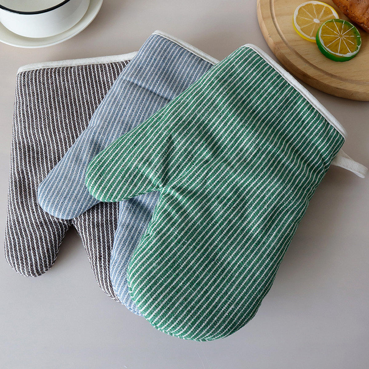 OFENHANDSCHUHE - 19 x 26 cm - Braun - 1 Stück - Braun, Textil (26/19cm)