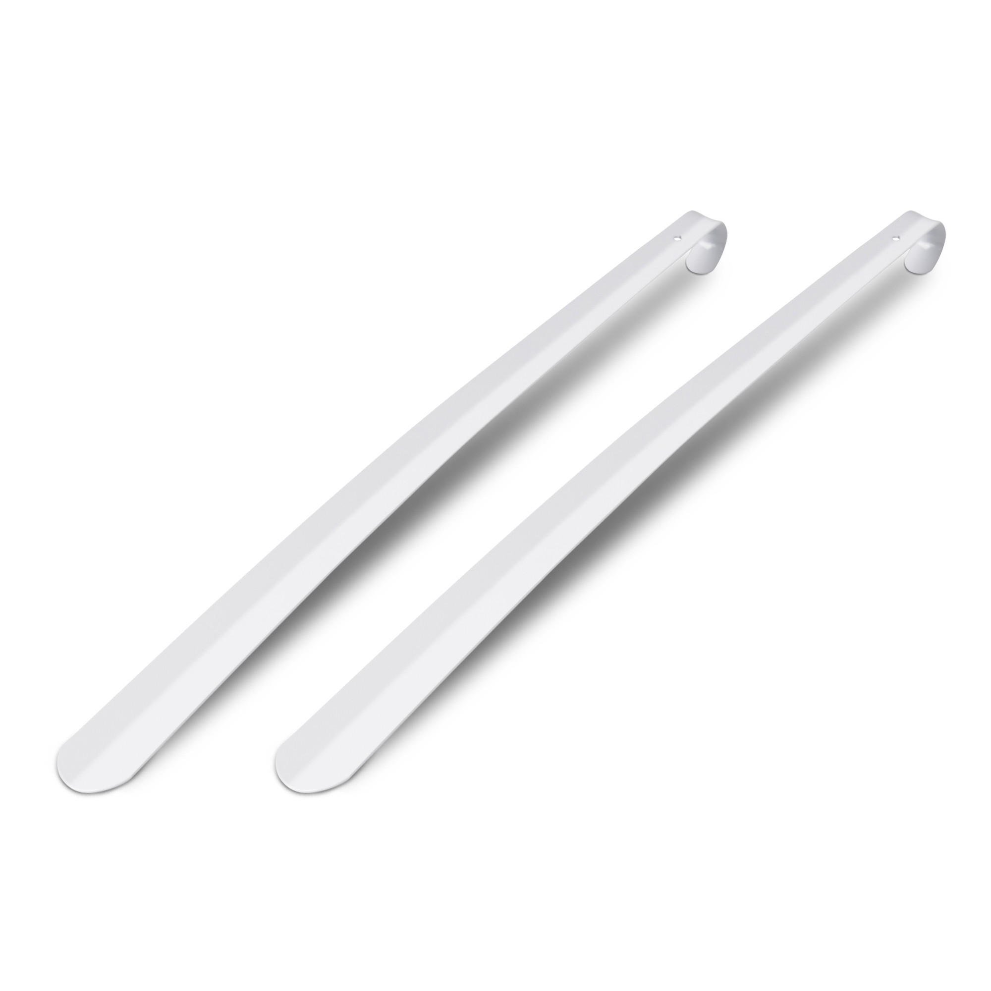 SCHUHLÖFFEL Metall 79cm 2er-Pack Weiß - Weiß, Metall (4/0.2/57cm)