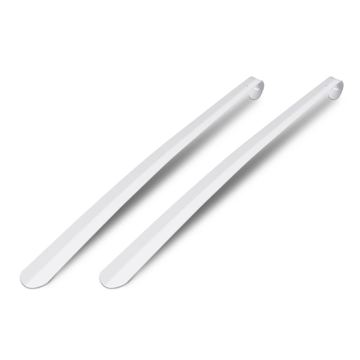 SCHUHLÖFFEL Metall 79cm 2er-Pack Weiß - Weiß, Metall (4/0.2/57cm)