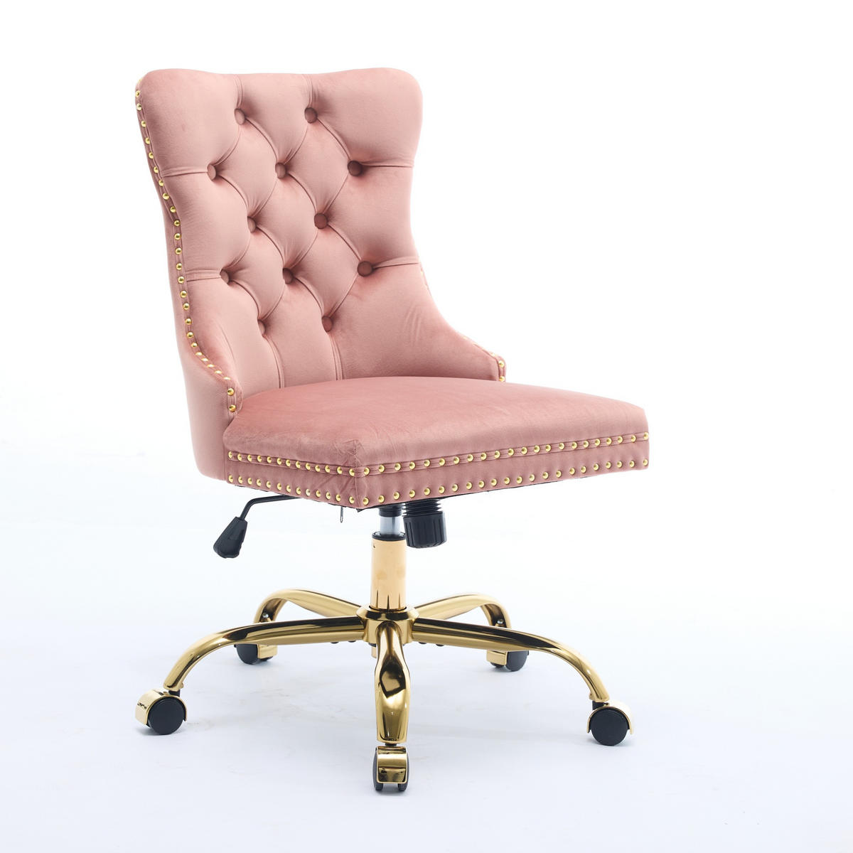 BÜRUSTUHL Rosa Höhenverstellbar - Pink, Metall (63/98/50cm) - PANGIVO