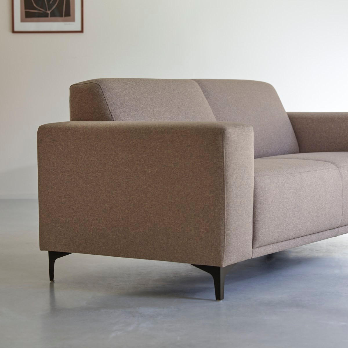 SOFA Lars Grau aus Stoff - Grau, Textil (194/80/90cm) - Tikamoon
