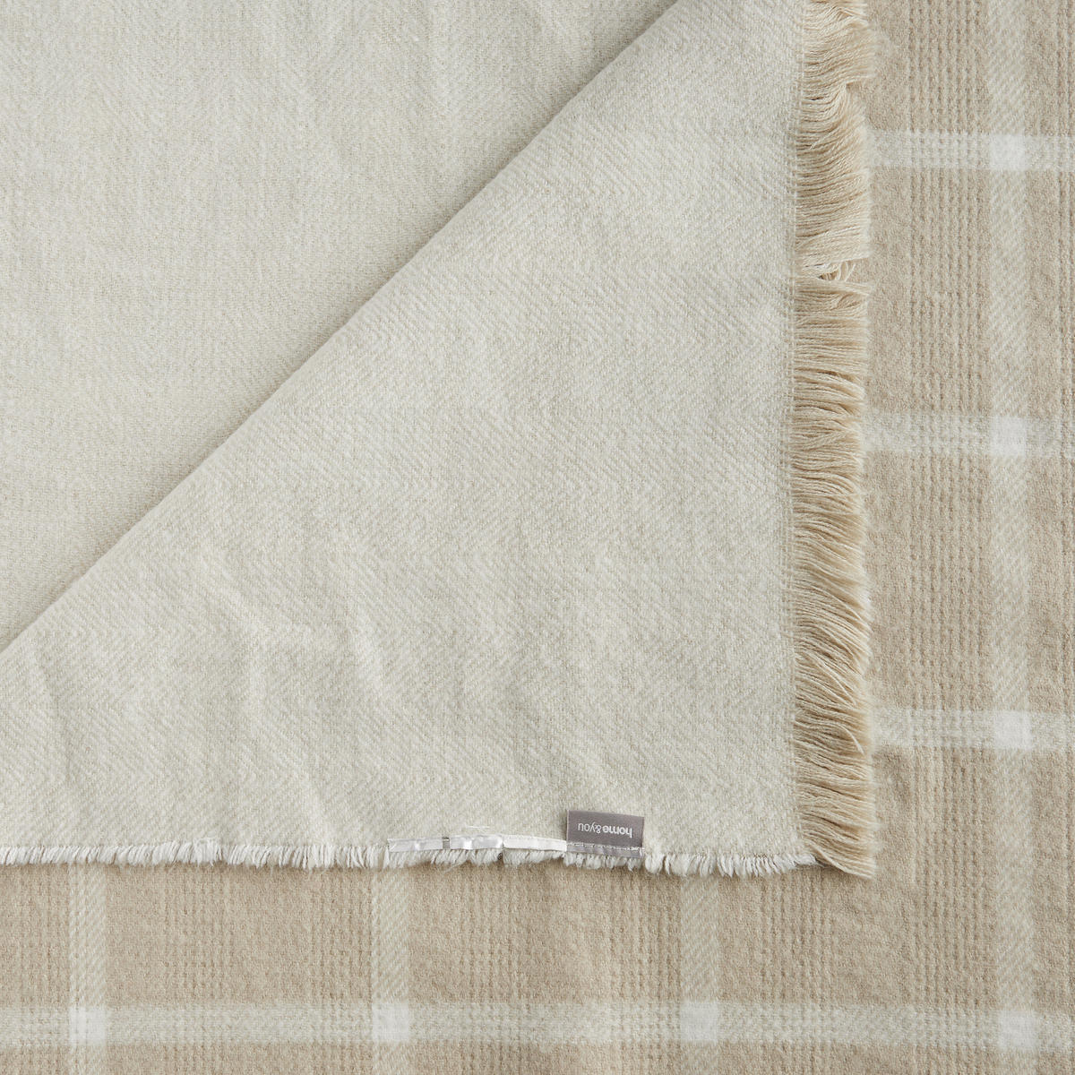 DECKE Mina - Hellgrau, Textil (130/170cm) - home&you