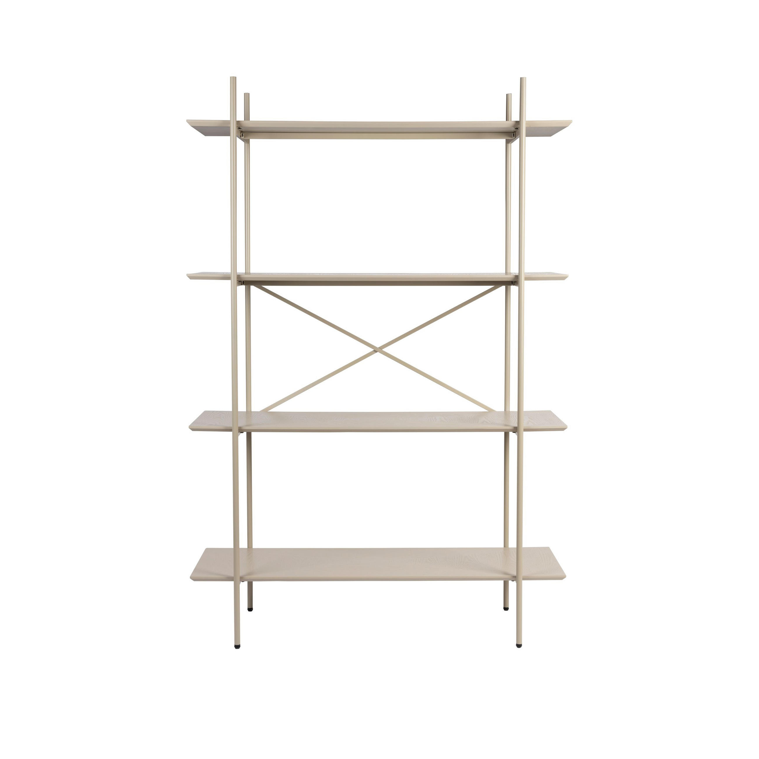 STANDREGAL Marcio Kast/ Beige - Schwarz, Holzwerkstoff (120/180/40cm) - Housecraft Living