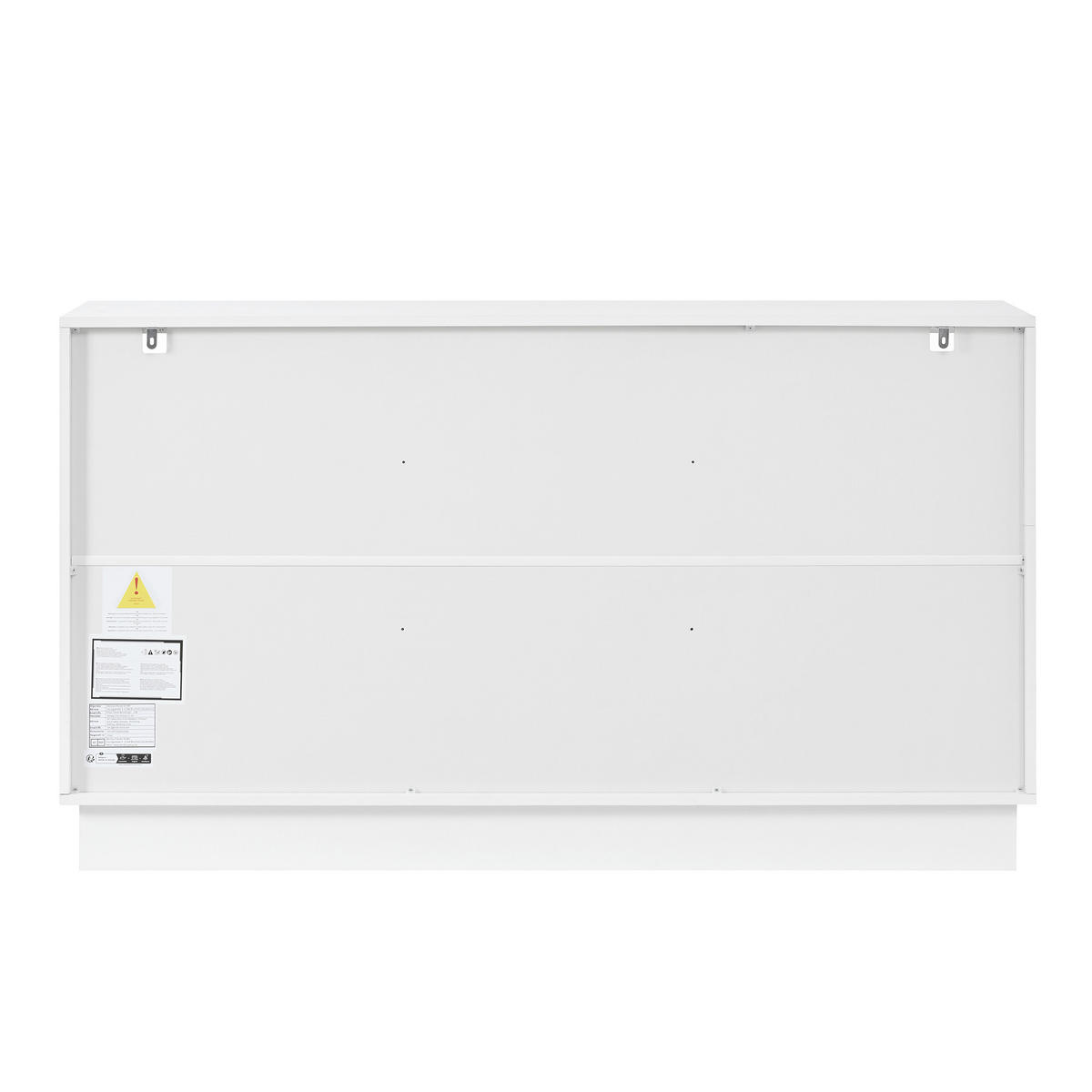 SIDEBOARD DE-37502 140/36/80 cm mit LED-Beleuchtung Weiß Hochglanz - Weiß, Holzwerkstoff (140/80/36cm) - ComfortXL
