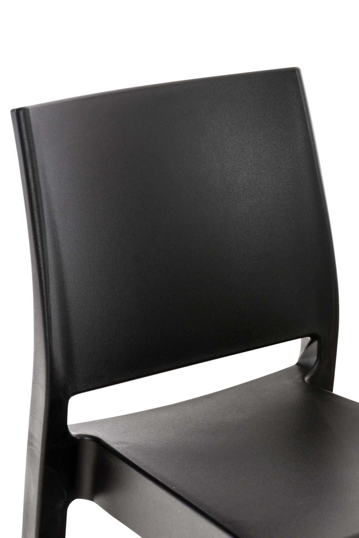BARHOCKER 4er Set Kunststoff schwarz - Schwarz, Kunststoff (45/105/51cm) - CLP