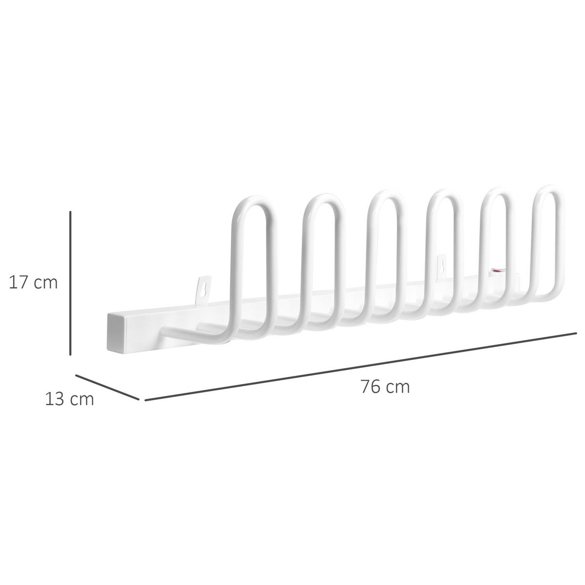 SCHUHTROCKNER elektrisch - Weiß, Metall (13/17/76cm) - HOMCOM