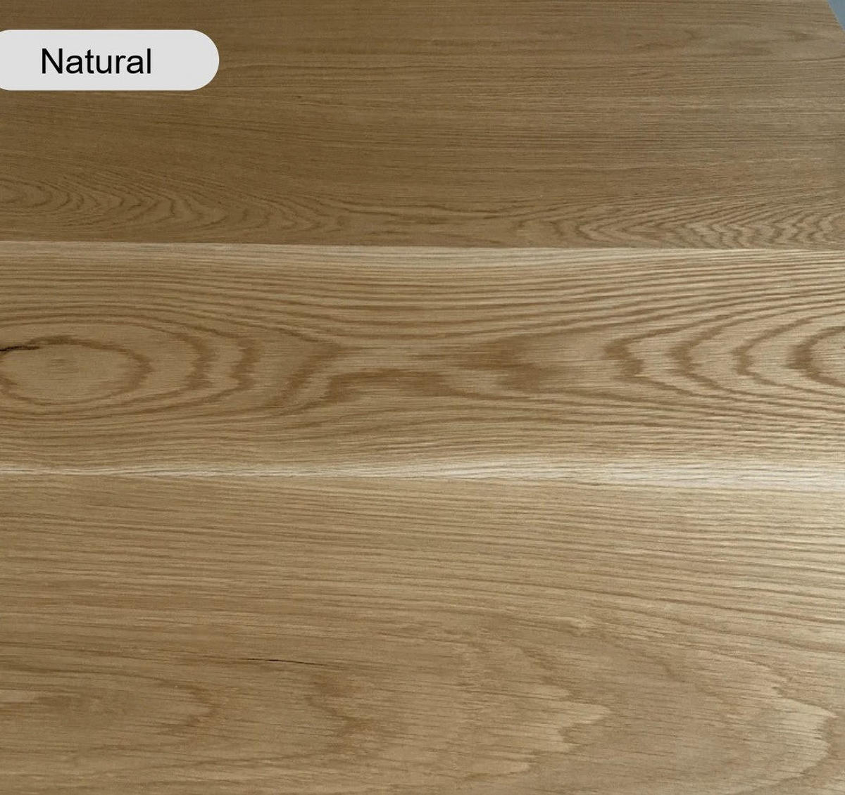 ESSTISCH Sophisticated Oak - Natur - 120/100/76 cm - Schwarz/Naturfarben, Holz/Metall (120/100/76cm) - TRL Handmade Furniture