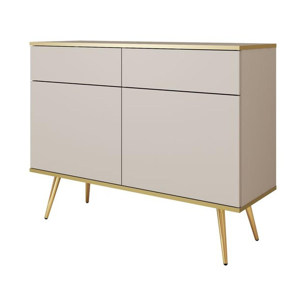 KOMMODE – KSZ107 – 107 cm – Oro System – Beige - Beige, Holzwerkstoff (107/85/39cm) - hi-markt