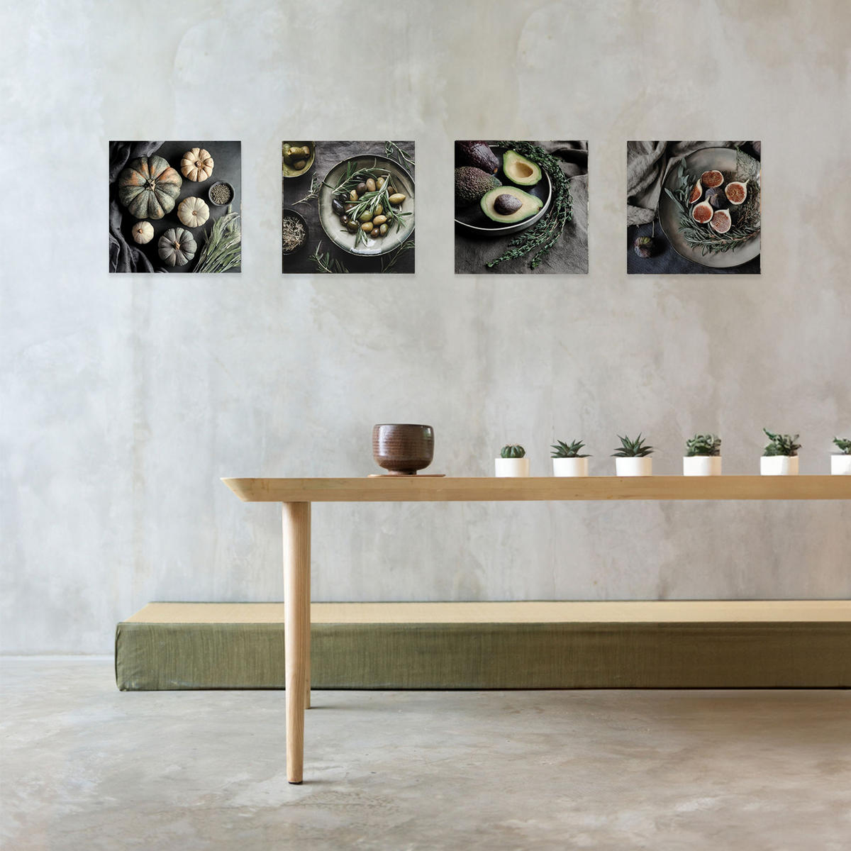 GLASBILD 30x30 cm Küche grau - Anthrazit, Glas (30/30cm) - artissimo