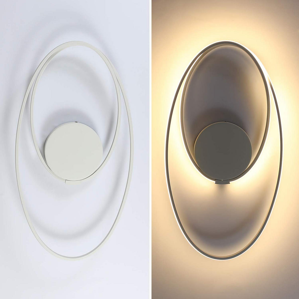 LED DECKENLEUCHTE Maki 59.5/32/10 - Weiß, Metall (59.5/32/10cm) - ZMH