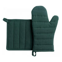 OFENHANDSCHUH UND TOPFLAPPEN Jona tannengrün 15 x 30 cm - Waldgrün, Textil (15/30cm) - Winkler