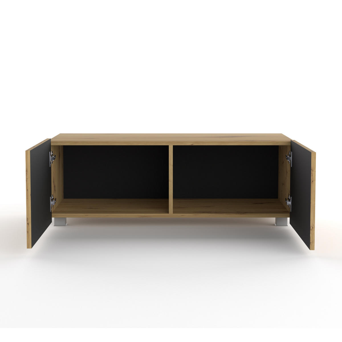 LOWBOARD Kavell mit 2 Türen, 100 cm, stehend/hängend, eiche Artisan - Eiche Artisan, Holzwerkstoff (100/37.5/43cm) - Beautysofa