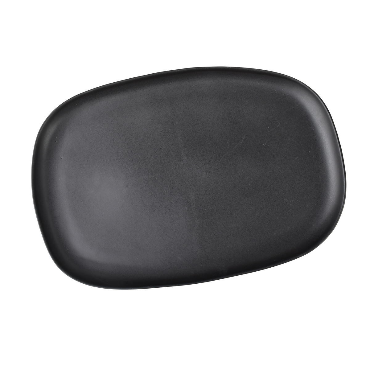 SERVIERPLATTE Basic Nature Schwarz 40,5x30x3 cm Keramik - Schwarz, Keramik (30/3/40.5cm) - Mondex