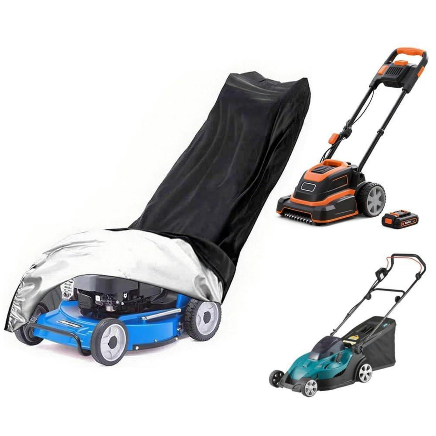 ABDECKPLANE Rasenmäher 42-60 Zoll Wetterfest UV-Schutz Wasserdicht - Multicolor, Textil (67/67/110cm)