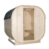 OUTDOOR SAUNA CUBE L - L - Braun, Holz (192.8/194/180cm) - Home Deluxe