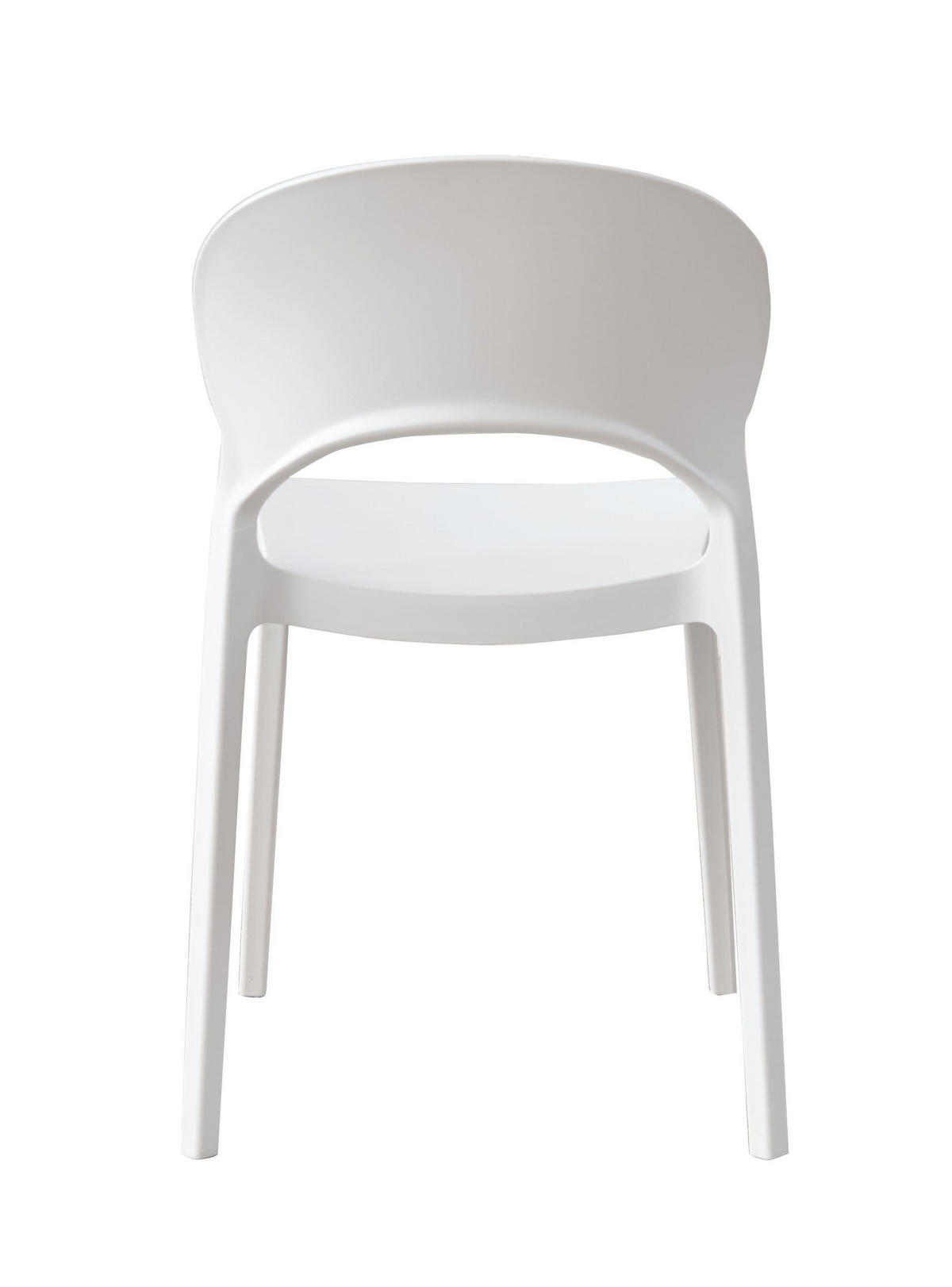 STAPELSTUHL Quito 47x58x78 cm, Kunststoff, Weiß - Weiß, Kunststoff (47/78/58cm) - dasmöbelwerk