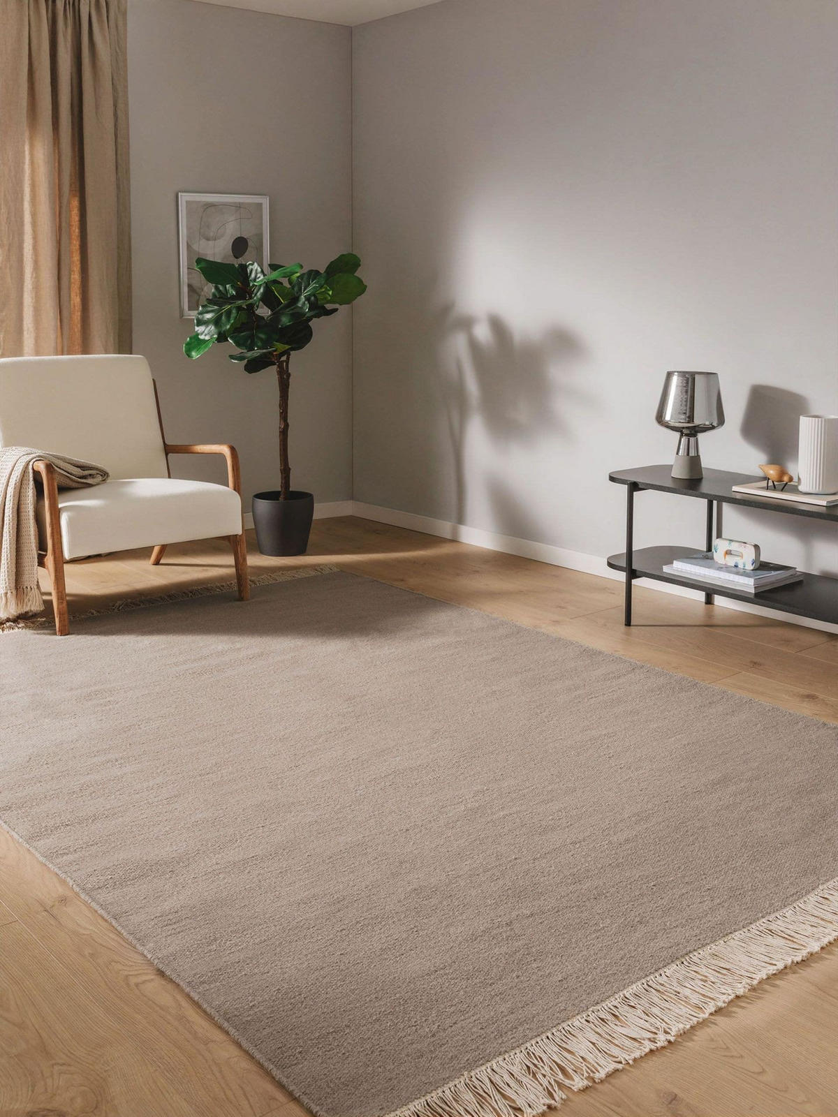 WOLLTEPPICH Liv Hellgrau 80x150 cm - Grau, Textil (80/1cm) - KUNSTLOFT