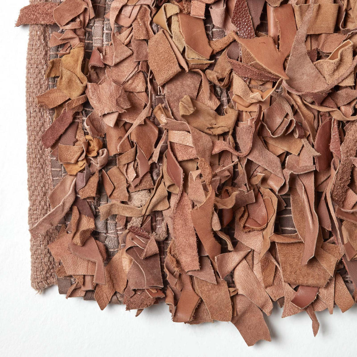 SHAGGY-TEPPICH Dallas 150/240 cm - Cognac, Leder (150/240cm) - Homescapes
