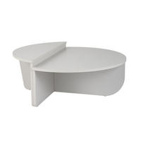 COUCHTISCH orion weiss - Weiß, Holz (90/60/30cm) - Habitat Garten