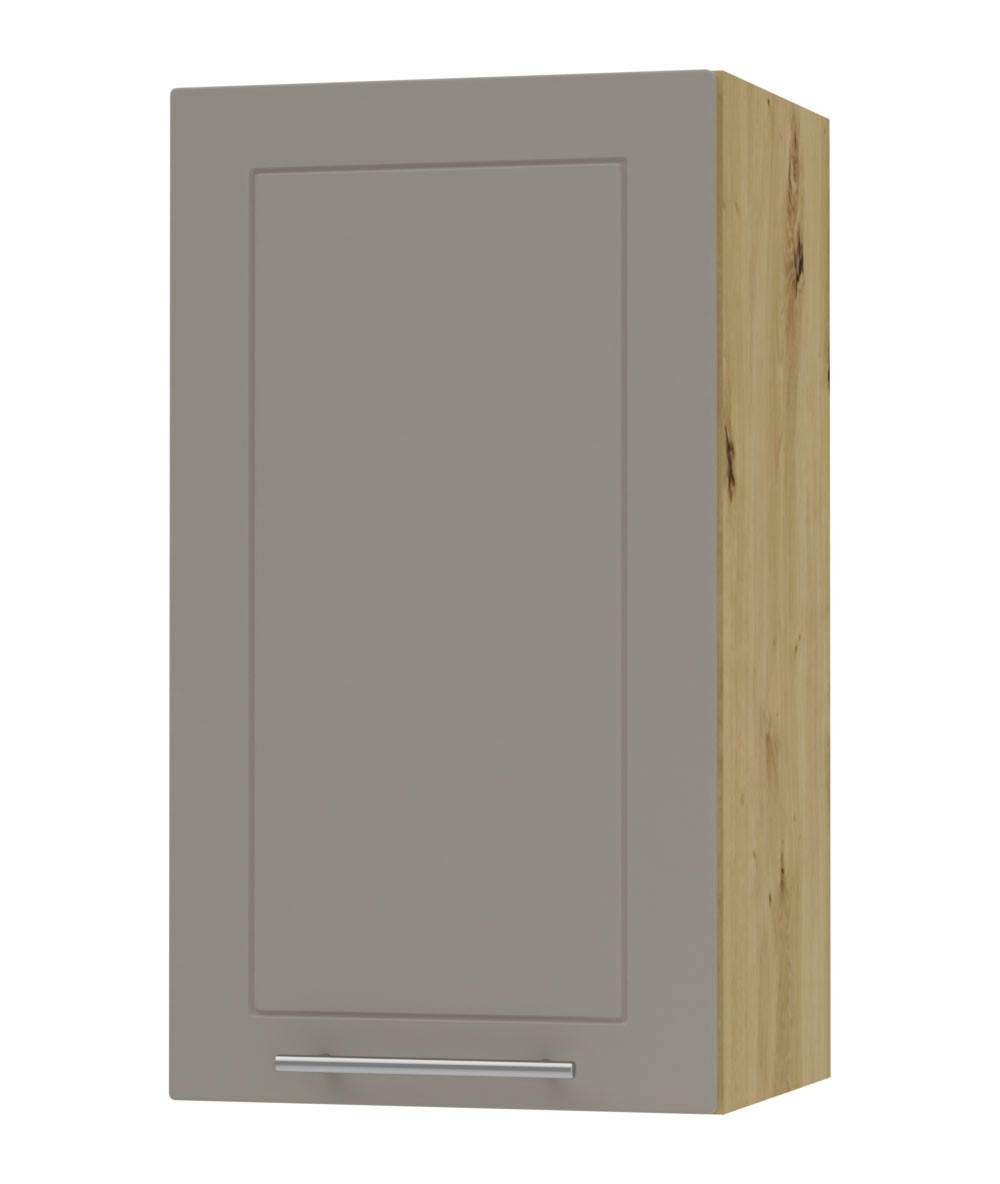 KÜCHENHÄNGESCHRANK Kvantum W2/40 Beige Matt / Eiche Artisan Matt 40 / 32,5 / 72cm - Beige/Eiche Artisan, Holz/Holzwerkstoff (40/72/32.5cm) - Feldmann-Wohnen