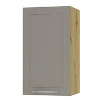 KÜCHENHÄNGESCHRANK Kvantum W2/40 Beige Matt / Eiche Artisan Matt 40 / 32,5 / 72cm - Beige/Eiche Artisan, Holz/Holzwerkstoff (40/72/32.5cm) - Feldmann-Wohnen