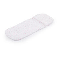 KINDERWAGENEINLAGE VVMAT0210 pink Fleecefutter, Reißverschluss, wasserfest, Kopfkissen inklusive - Rosa, Textil (31/2/78cm) - Chipolino