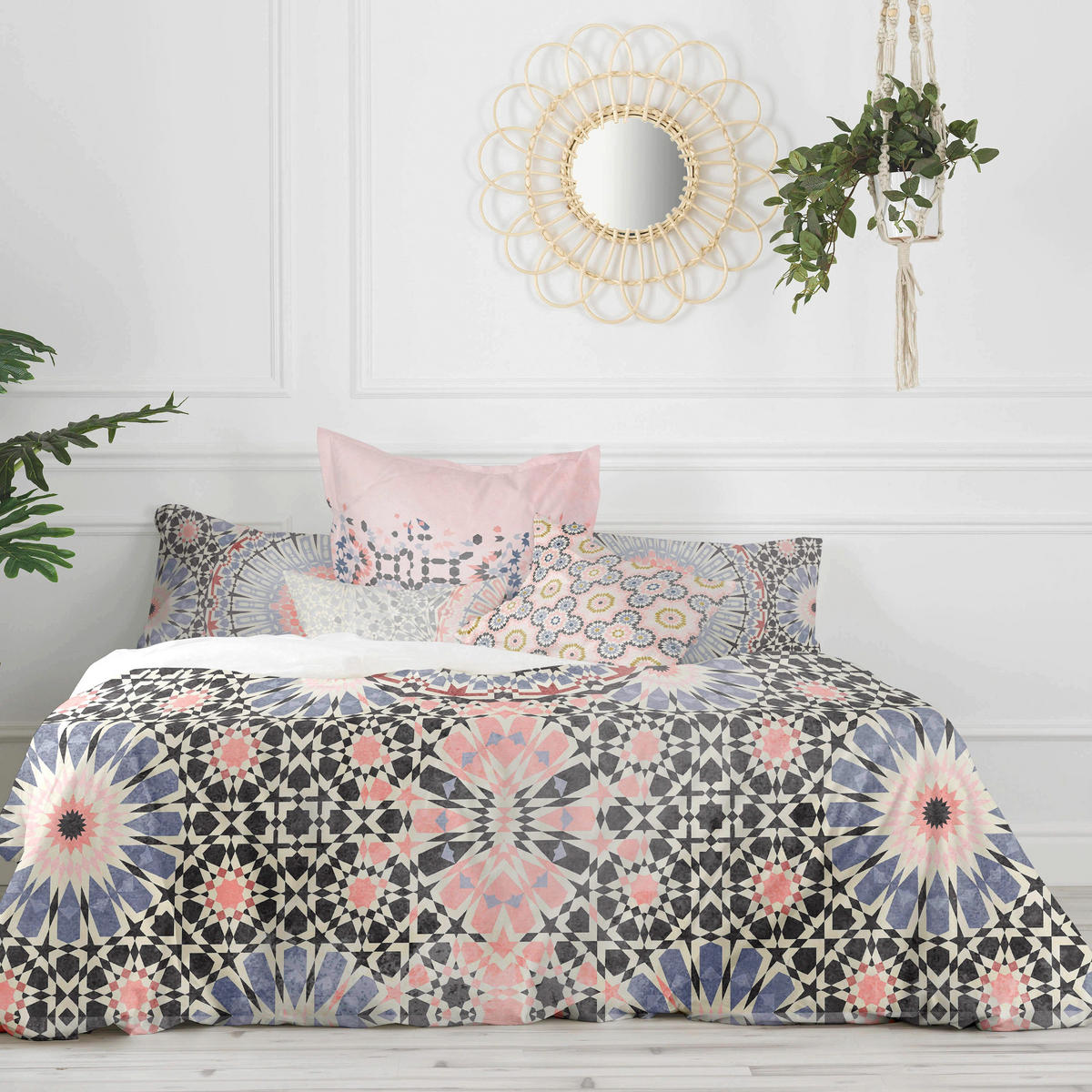 BETTBEZUG bohemia 135/140x200 cm (standardgrösse) mehrfarbig - Multicolor, Textil (140/200cm) - Happy Friday