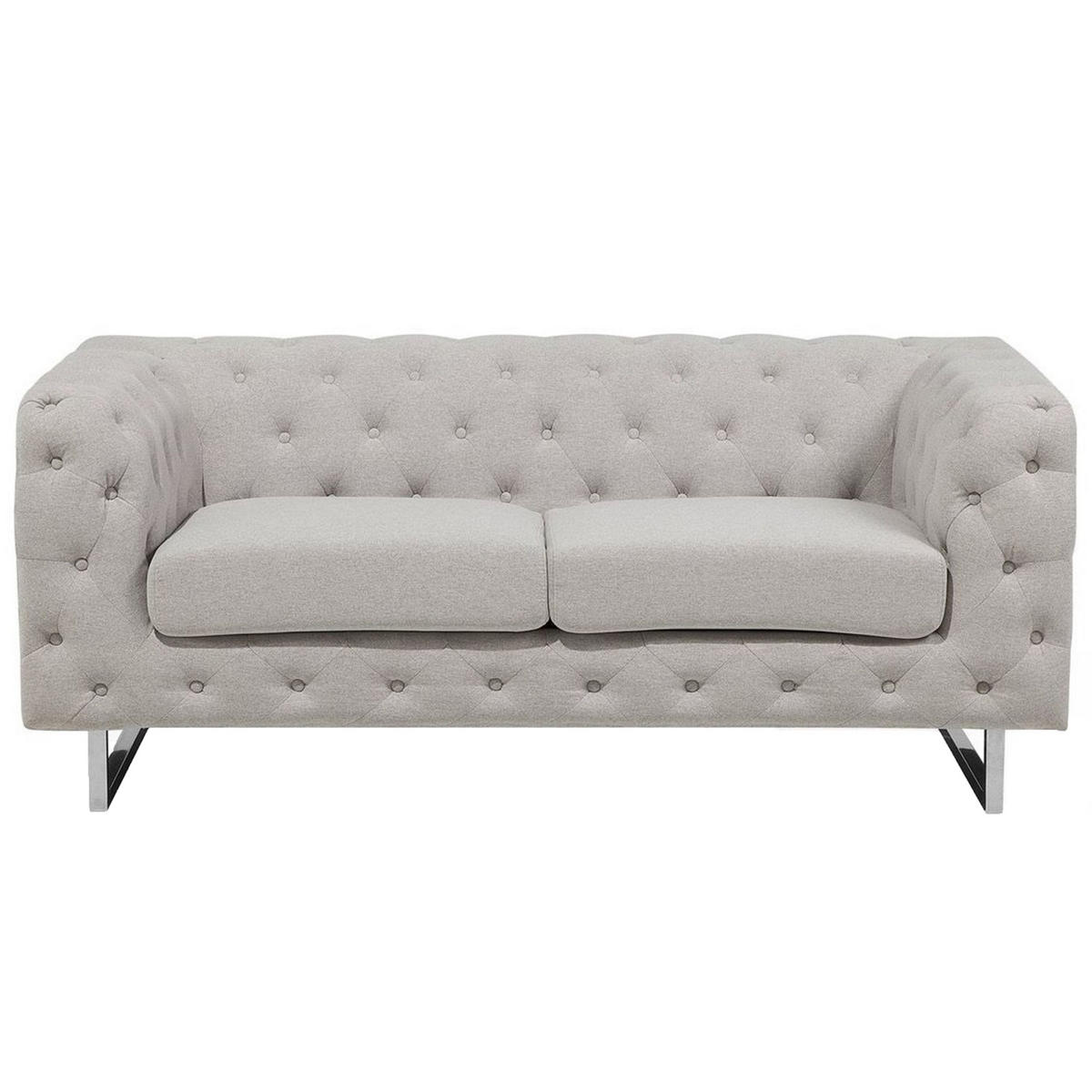 2-SITZER-SOFA Polyester Beige Vissland - Beige, Textil (172/71/87cm) - Beliani