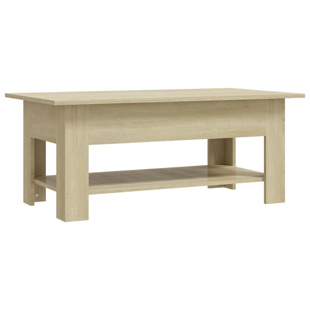 COUCHTISCH Sonoma-Eiche 102x55x42 cm Holzwerkstoff - Braun, Holzwerkstoff (102/55/42cm) - furnicato