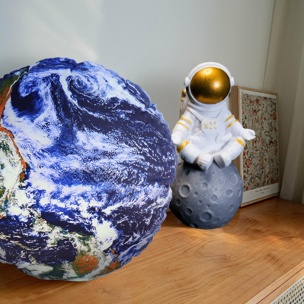 KISSEN Planet Universum Erde 25cm - Multicolor, Textil (25/6cm) - Vercart
