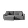 ECKSOFA Universelle Seite Plauen Mini, Graphit - Graphitfarben, Textil (240/158cm) - Meblito