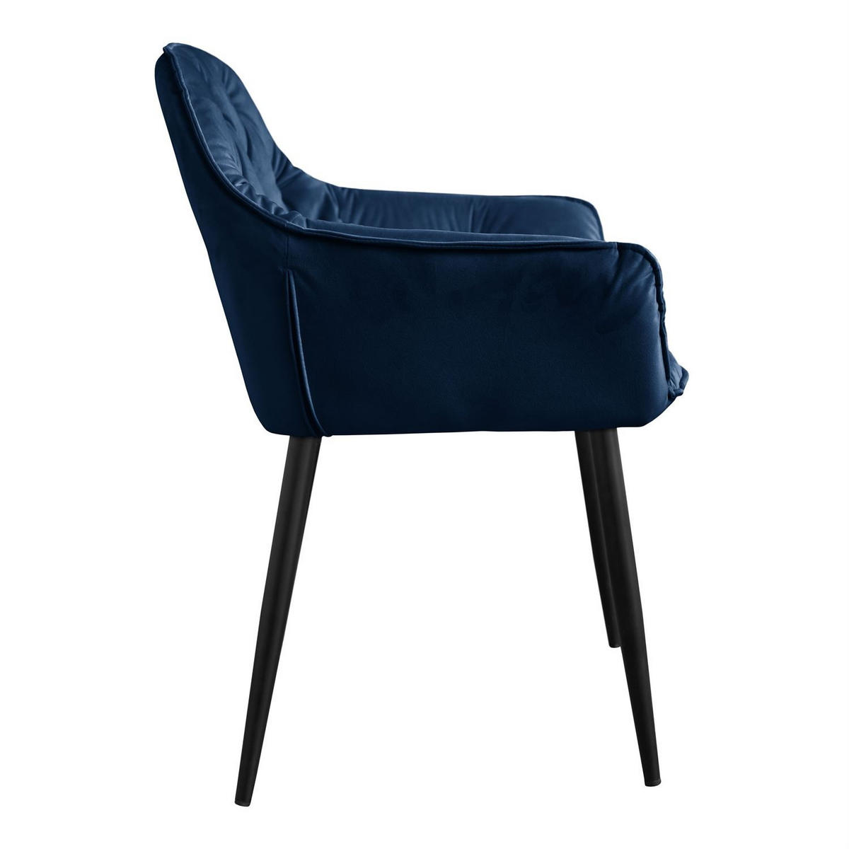 ARMLEHNENSTUHL TOKIO - Blau/Schwarz, Textil (60/96/46cm) - Lookway