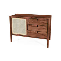 KOMMODE INA Wildeiche - Dunkelbraun, Holz (97/69/46cm) - byoak