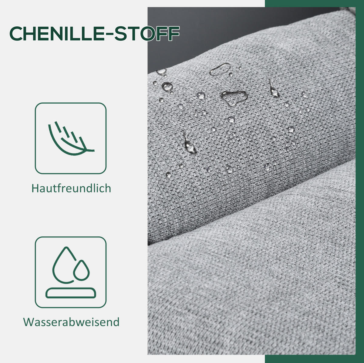 DREHSESSEL Chenille-Bezug mit integrierten Armlehnen 79/91/98 cm Grau - Grau, Textil (91/98/79cm) - Redom
