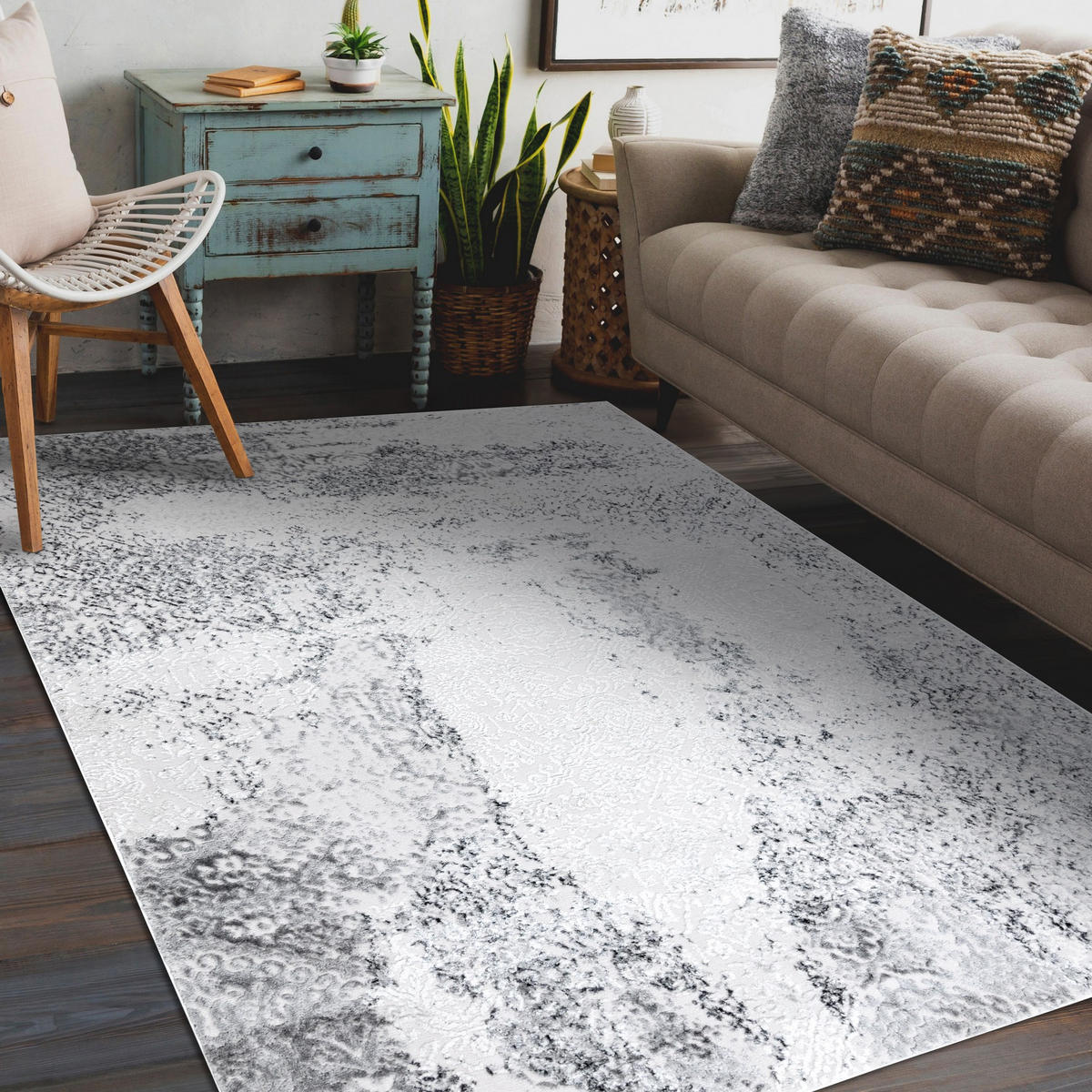 TEPPICH Mefe 200/290 cm - Grau, Textil (200/290cm) - rugsX