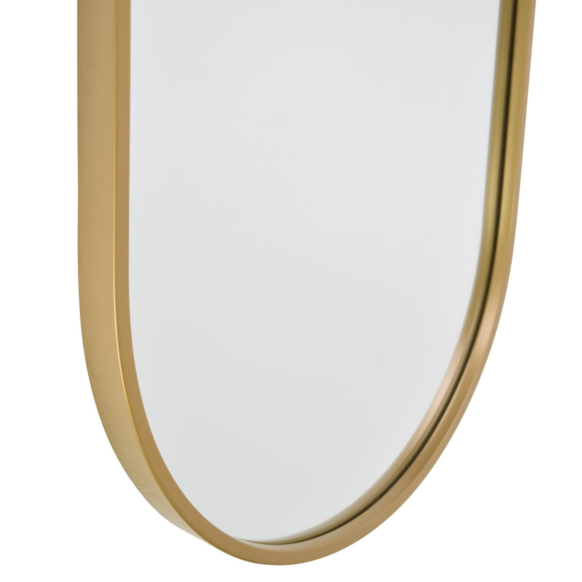 WANDSPIEGEL Boston Gold - Goldfarben, Metall (40/130/4cm) - Fragix