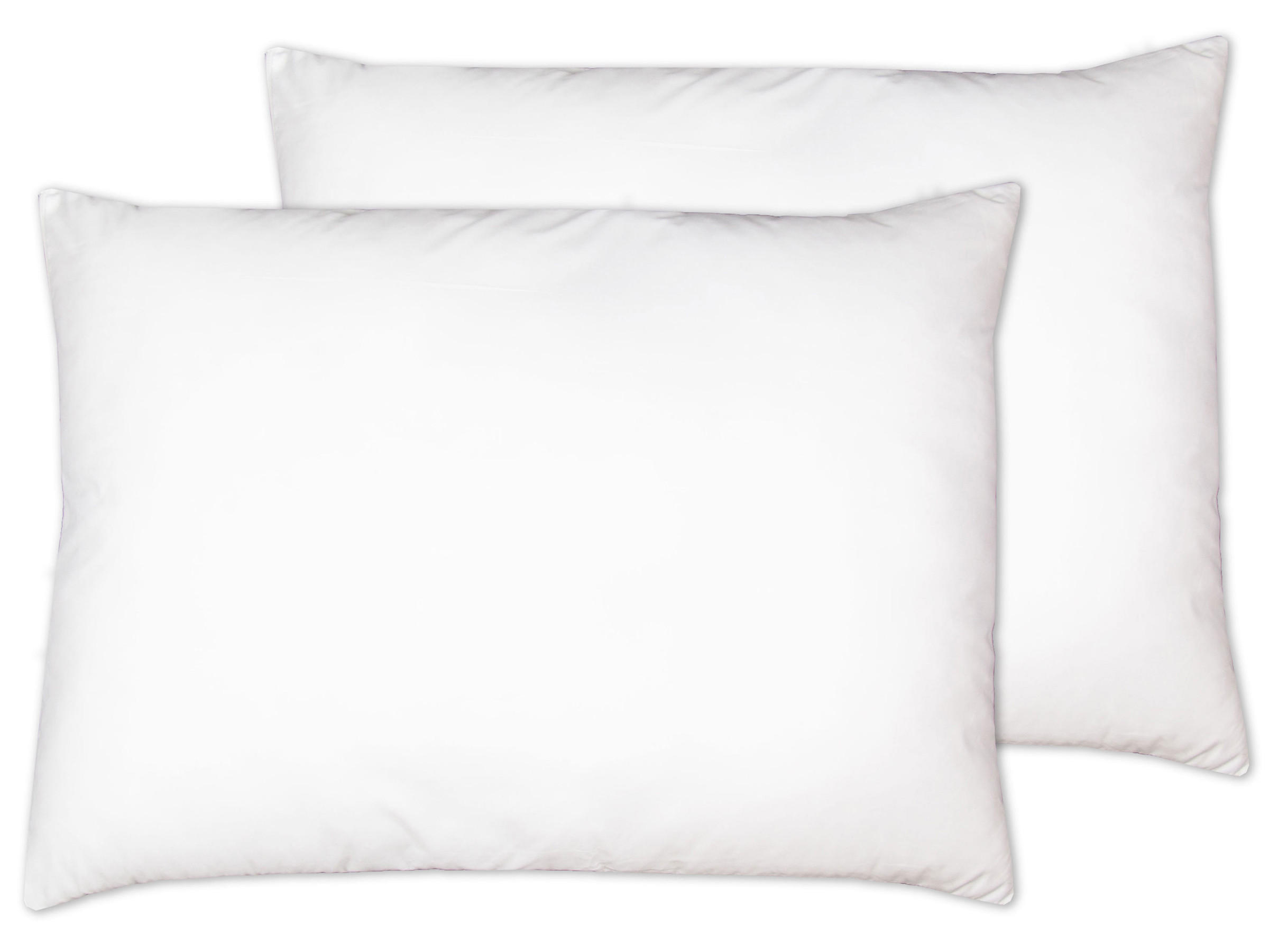 KISSEN, 2er-Set, 50x70 cm, 100% Polyester, Weiß - Weiß, Textil (50/70cm) - Zollner