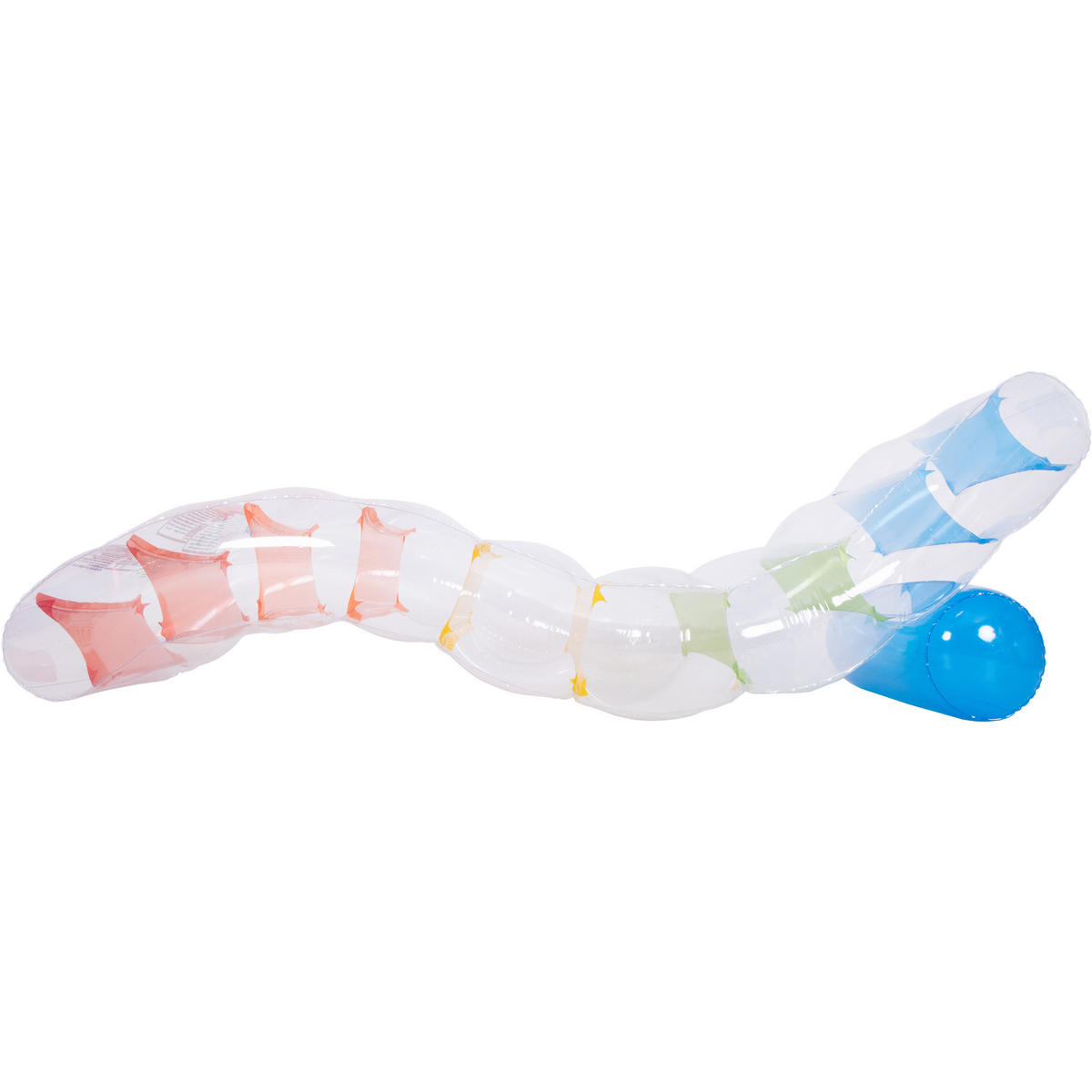 LUFTMATRATZE Wasserliege 168 x 88 x 50 cm mit bunten I-Beams und 2 Luftkammern - Multicolor, Kunststoff (168/88/50cm) - Avenli