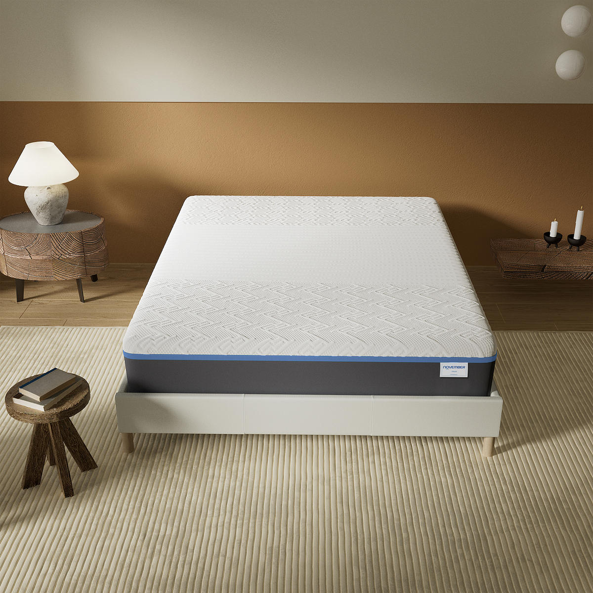 LATEXMATRATZE höhe 28cm 90x190cm H3 - Weiß, Naturmaterialien (90/190cm) - November Sleep