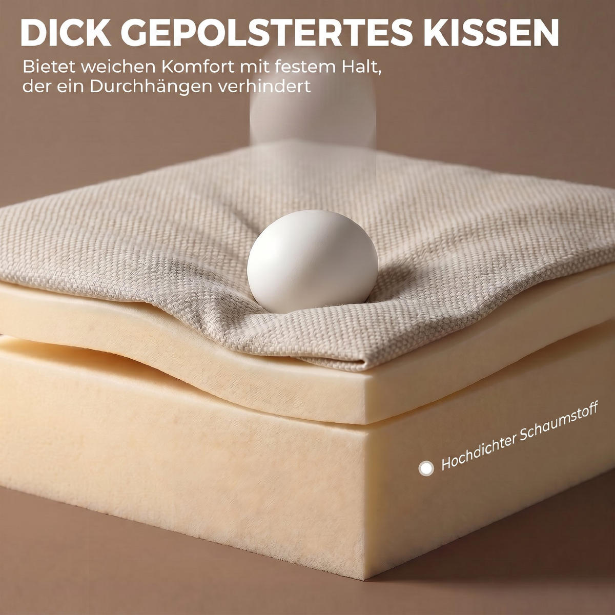 ELEKTRISK uppståstol chenille 100 polyester cremefärgad - Cremefärgad, Textil/Metall (82/96/88cm) - HOMCOM